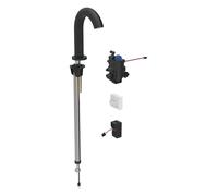 Geberit Piave - Mitigeur électronique thermostatique de lavabo, alimentation secteur, easy to clean, noir mat 116.187.14.1