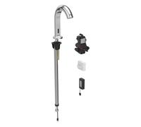 Robinetterie de lavabo Geberit Piave, saillie 167mm, avec mitigeur, alimentation par pile, pour boîtier de fonction encastré, 116184211, Couleur: chromé brillant - CM