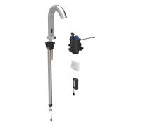 Geberit Piave - Mitigeur de lavabo thermostatique électronique, alimentation par pile, easy to clean, inox brossé 116.188.SN.1