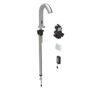 Geberit Piave - Robinet de lavabo électronique, alimentation par pile, easy to clean, inox brossé 116.183.SN.1