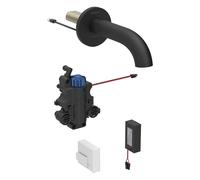 Geberit Piave - Mitigeur de lavabo électronique thermostatique encastré, alimentation secteur, easy to clean, noir mat 116.268.14.1