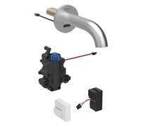Geberit Piave - Mitigeur de lavabo thermostatique électronique encastré, alimentation secteur, easy to clean, inox brossé 116.267.SN.1