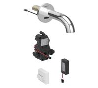 Robinetterie de lavabo Geberit Piave, saillie 170mm, sans mélangeur, alimentation par pile, pour boîtier de fonction encastré, 116.263.21.1, Couleur: chromé brillant