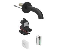 Geberit Piave - Robinet de lavabo électronique encastré, alimenté par générateur, easy to clean, noir mat 116.265.14.1