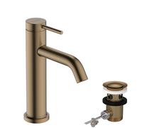 Robinetterie de lavabo hansgrohe Tecturis S 110 CoolStart, EcoSmart+, portée 116 mm, 73314140, Couleur: Bronze brossé