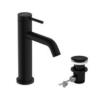 Robinetterie de lavabo hansgrohe Tecturis S 110 CoolStart, EcoSmart+, portée 116 mm, 73314670, Couleur: noir mat