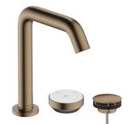 Robinetterie de lavabo hansgrohe Tecturis S à 2 trous, 150 CoolStart, EcoSmart+, portée 139 mm, 73353140, Couleur: Bronze brossé