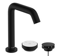 Robinetterie de lavabo hansgrohe Tecturis S à 2 trous, 150 CoolStart, EcoSmart+, portée 139 mm, 73353670, Couleur: noir mat