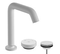 Robinetterie de lavabo hansgrohe Tecturis S à 2 trous, 150 CoolStart, EcoSmart+, portée 139 mm, 73353700, Couleur: Blanc mat