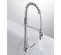 Robinetterie Robinet mitigeur de lavabo en Acier Inoxydable Robinet extractible télescopique Chaud et Froid Robinet de lavabo Extensible Robinet de lavabo mitigeur à Levier Unique pour L 20