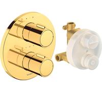 Robinetterie thermostatique Duravit Set thermostatique encastré, rosace ronde, 2 consommateurs, 24 l/min, TH4200008034