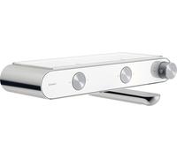 Robinetterie thermostatique Duravit Thermostat de baignoire, 2 consommateurs, rosace ronde, TH5220001005, Couleur: chrome/blanc brillant