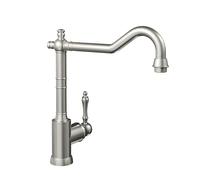 Robinetterie Villeroy & Boch Avia 2.0, haute pression, robinet avec cartouche céramique et rotation 360°, robinetterie économique, bec 235 mm, acier inoxydable massif