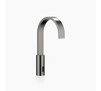 Robinetteries de lavabo MEM de Dornbracht avec fonction électronique d'ouverture et de fermeture, sans vidage, fonctionnement sur piles et sur secteur, 44521782-99, Couleur: foncé Platine mat