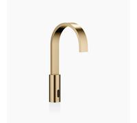 Robinetteries de lavabo MEM de Dornbracht avec fonction électronique d'ouverture et de fermeture, sans vidage, fonctionnement sur piles et sur secteur, 44521782-39, Couleur: Dark Brass brossé