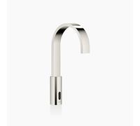 Robinetteries de lavabo MEM de Dornbracht avec fonction électronique d'ouverture et de fermeture, sans vidage, fonctionnement sur piles et sur secteur, 44521782-08, Couleur: platine