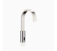 Robinetteries de lavabo MEM de Dornbracht avec fonction électronique d'ouverture et de fermeture, sans vidage, fonctionnement sur piles et sur secteur, 44521782-06, Couleur: Platine Mat