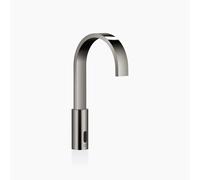 Robinetteries de lavabo MEM de Dornbracht avec fonction électronique d'ouverture et de fermeture, sans vidage, fonctionnement sur piles et sur secteur, 44521782-19, Couleur: Chrome foncé