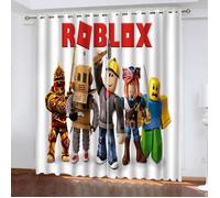 Roblox Rideau occultant en tissu imperméable pour chambre d'enfant, œillets supérieurs pour rideaux Impression 60x120cm[270]