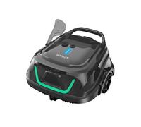 Robot aspirateur de piscine sans fil A1, double filtration, autonomie de 120 min, charge rapide 2,5 h, pour piscines hors sol à fond platNoir