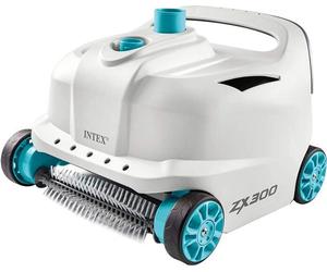 Robot aspirateur pour piscine Intex 28005 à propulsion hydraulique, double brosse et filtre fin de 0,15 mm pour piscines de 38 mm