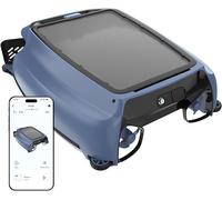 Robot de nettoyage de piscine solaire PS100 avec contrôle via application | (Nouveau modèle en 2026) Robot de piscine sans fil, nettoyage de la surface 24h/24 et 7j/7, panier de filtration de 6 litres
