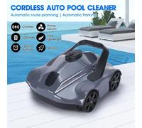 Robot de piscine - Aspirateur de piscine sans fil - Nettoyage automatique - Pour bassins encastrés à fond plat - Batterie au lithium