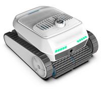 Robot de piscine - PC200 Lite - 150 min d'autonomie - Détection d'obstacles par ultrasons - 4 brosses et double pompe d'aspiration - Fond, parois et ligne d'eau - 10 400 mAh, 2 h de charge