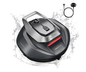 Robot de piscine Ultenic Pooleco, aspirateur de piscine sans fil à batterie, 5200 mAh, 90 min, 2 moteurs sans balais, nettoyage automatique, réservoir de 2,5 L, retour automatique à la station d'accue