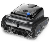 Robot de piscine Y50S - Aspirateur de piscine sans fil - 4 moteurs - 150 W - Autonomie de 2 à 2,5 heures - Fonction de stationnement automatique - Prise européenne - Jaune