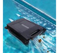 Robot écumoire solaire pour piscine avec batterie 2500 mAh et panier à | Double charge, vitesse de 5 à 10 m/min, filtration de 400 μm et évitement automatique des obstacles pour piscines jusqu'à 80