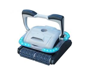 Robot nettoyeur de piscine a leds PRESTO pour piscine de 5 x 9 m - fonds, parois et ligne d'eau