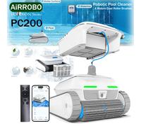 Robot nettoyeur de piscine Airrobo PC200, hot 4 moteurs brosses doubles, trajet intelligent N efficacité ×10, ascension murale 90°, pilotage APP, stationnement automatique, adapté piscine Ivoire