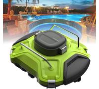 Robot nettoyeur de piscine automatique sans fil | Escalade murale, filtre à charge supérieure massive | pour piscines creusées et hors sol