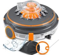 Robot nettoyeur de piscine KESSER® Aqua-9000 à batterie, sac de transport inclus. Robot pour piscines jusqu'à 80 m², batterie Li-Ion d'une autonomie max. de 75 min, aspirateur de piscine sans fil, net