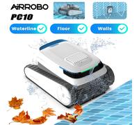Robot nettoyeur de piscine sans fil AiRROBO PC10, aspiration puissante 45000Pa, navigation intelligente IA, 3 modes de nettoyage, escalade de parois, autonomie 120min, compatible piscines enterrées et