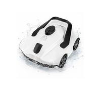 Robot nettoyeur de piscine sans fil - Autonomie 130 min - Nettoie 80 m² - Léger et portable - Recharge automatique - Pour piscines hors-sol