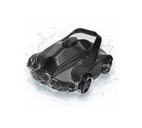 Robot nettoyeur de piscine sans fil - Noir - Autonomie 130 min - Nettoie 80 m² - Léger et portable - Recharge automatique - Pour piscines hors-sol
