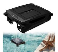 Robot nettoyeur de piscine solaire, écumeur de piscine sans fil pour piscines, robot de nettoyage automatique de piscine avec double charge à énergie solaire, prise en charge de l'application