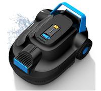 Robot Piscine Sans Fil AIRROBO CP02, Nettoyage Fond 3000LPH, Autonomie 120 mins, Filtre 250μm, Pour Piscines Hors-Sol Eau ≤3m, Noir