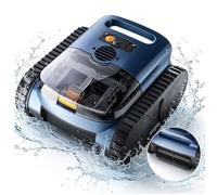 Robot Piscine Sans Fil, Nettoie Sol/Parois/Ligne d’Eau, Autonomie 180Min&200m², Double Filtration Ultra-Fine Puissant Filtration 3L
