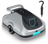 Robot Piscine sans Fil, Robot aspirateur Piscine sans Fil, 200Min d’Autonomie, Retour Automatique, Filtration Ultra-Fine, Navigation Intelligente, Compact et Portable pour Piscines Hors Sol 232 m²