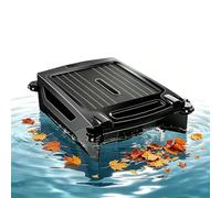 Robot Skimmer Automatique Pour Piscine, Nettoyeur De Surface Solaire Et Électrique DC Pour Touss Types De Piscines, Contrôle Via Application Intelligente, Navigation Autonome(Noir)