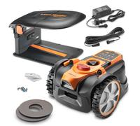 Robot tondeuse autonome 18V sans fil périmétrique avec station de charge et garage - Max 400m²