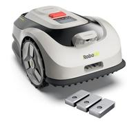 RoboUP Raccoon 2 SE Kit Robot Tondeuse avec 24PC Lames de Rechange - 600m², Robot Tondeuse Vision sans RTK, Prêt à l'emploi, Tonte en U Forme, 5Ah Recharge Rapide & 150mins Autonomie Longue