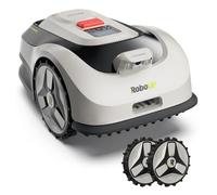 RoboUP Raccoon 2 SE Kit Robot Tondeuse avec Roue Avant Remplaçable - 600m², Robot Tondeuse Vision sans RTK, Prêt à l'emploi, Tonte en U Forme, 5Ah Recharge Rapide & 150mins Autonomie Longue