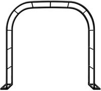 Robuste Arceau A Rosiers Metal, ArcheTreillis Tonnelle De Jardin, Arches Exterieur, ArcheDe en Fer, Support for Plantes Grimpantes, ArcheMariage Ballons(Black,1.8x2.5x0.4m)