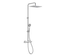 Roca A5A202EC00 Colonne de douche thermostatique Even-T SQUARE Version Nouvelle Chrome