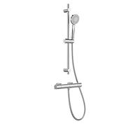Roca A5D2F18C00 Pack mitigeur thermostatique extérieur pour douche T-500 + kit de douche Stella 100/3