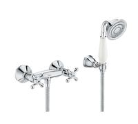 Roca Carmen - Ensemble de douche avec mitigeur, 1 jet, chrome A5A204BC00